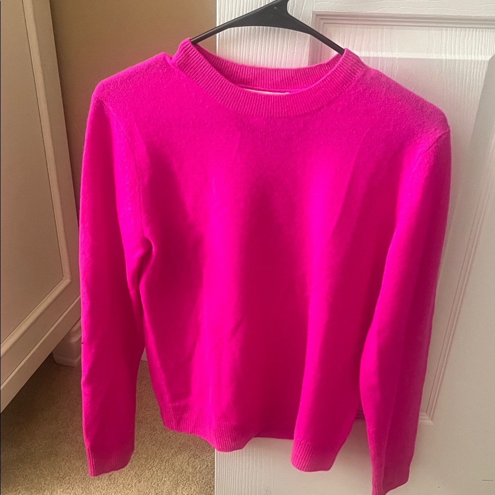Banana Republic Bright Pink Cashmere Knit